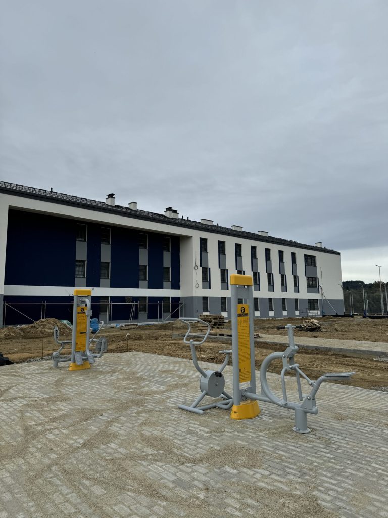 Zakład karny w Sanoku w trakcie budowy.